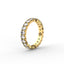 18K Gold Oval Cut Diamond Eternity Ring