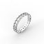 18K Gold Oval Cut Diamond Eternity Ring