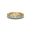 18K Gold Oval Cut Diamond Eternity Ring