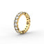 18K Gold Oval Cut Diamond Eternity Ring