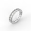 18K Gold Oval Cut Diamond Eternity Ring