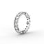 18K Gold Oval Cut Diamond Eternity Ring