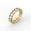 18K Gold Oval Cut Diamond Eternity Ring