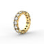 18K Gold Oval Cut Diamond Eternity Ring