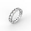 18K Gold Oval Cut Diamond Eternity Ring