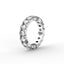18K Gold Oval Cut Diamond Eternity Ring