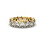 18K Gold Oval Cut Diamond Eternity Ring