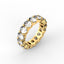 18K Gold Oval Cut Diamond Eternity Ring