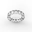18K Gold Oval Cut Diamond Eternity Ring