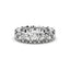 18K Gold Oval Cut Diamond Eternity Ring