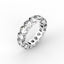 18K Gold Oval Cut Diamond Eternity Ring