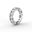 18K Gold Oval Cut Diamond Eternity Ring
