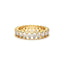 18K Gold Pear Cut Diamond Eternity Ring