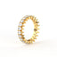 18K Gold Pear Cut Diamond Eternity Ring