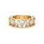 18K Gold Pear Cut Diamond Eternity Ring