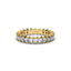 18K Gold Princess Cut Diamond Eternity Ring