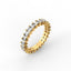 18K Gold Princess Cut Diamond Eternity Ring
