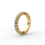 18K Gold Princess Cut Diamond Eternity Ring