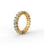 18K Gold Princess Cut Diamond Eternity Ring