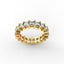 18K Gold Princess Cut Diamond Eternity Ring