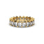 18K Gold Princess Cut Diamond Eternity Ring