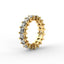 18K Gold Princess Cut Diamond Eternity Ring