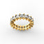 18K Gold Princess Cut Diamond Eternity Ring