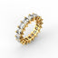 18K Gold Princess Cut Diamond Eternity Ring