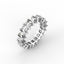 18K Gold Princess Cut Diamond Eternity Ring