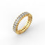 18K Gold Radiant Cut Diamond Eternity Ring