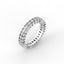 18K Gold Radiant Cut Diamond Eternity Ring