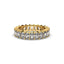 18K Gold Radiant Cut Diamond Eternity Ring