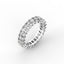 18K Gold Radiant Cut Diamond Eternity Ring
