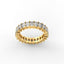 18K Gold Radiant Cut Diamond Eternity Ring