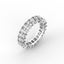 18K Gold Radiant Cut Diamond Eternity Ring