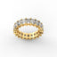 18K Gold Radiant Cut Diamond Eternity Ring