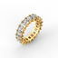 18K Gold Radiant Cut Diamond Eternity Ring