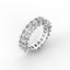 18K Gold Radiant Cut Diamond Eternity Ring