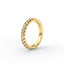 18K Gold Riviera Pavé Diamond Eternity Ring