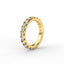 18K Gold Riviera Pavé Diamond Eternity Ring