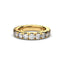 18K Gold Riviera Pavé Diamond Eternity Ring