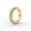 18K Gold Riviera Pavé Diamond Eternity Ring