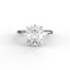 18K Gold Oval Cut Diamond Solitaire Engagement Ring 4-Prong