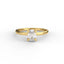 18K Gold Oval Cut Diamond Solitaire Engagement Ring Classic Basket