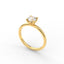 18K Gold Round Cut Diamond Solitaire Engagement Ring Classic Basket