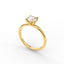 18K Gold Round Cut Diamond Solitaire Engagement Ring Classic Basket