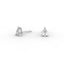 Pear Diamond Stud Earrings - Three Prong Setting 18K Gold