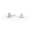Pear Diamond Stud Earrings - Three Prong Setting 18K Gold