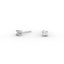 Princess Diamond Stud Earrings - Four Prong 18K White Gold