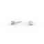 Princess Diamond Stud Earrings - Four Prong 18K White Gold